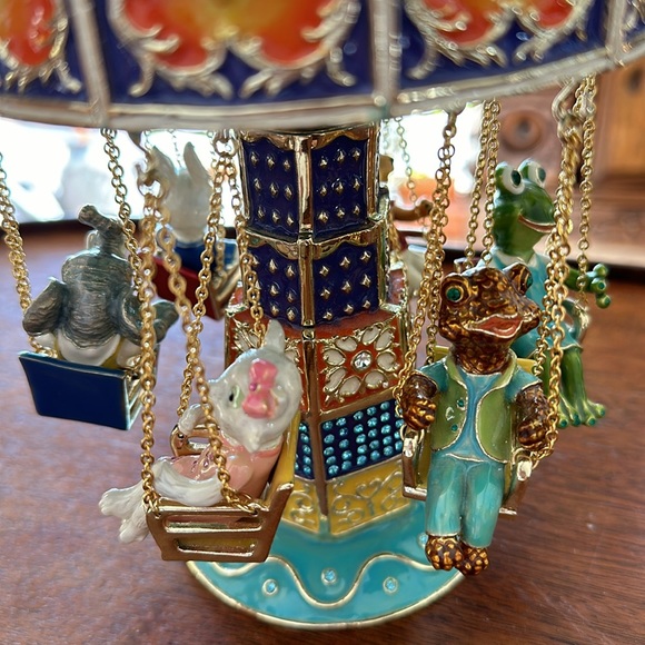 Keren Kopal Animal Swing Carousel Trinket Box Limited Edition 76/250 - Picture 3 of 12